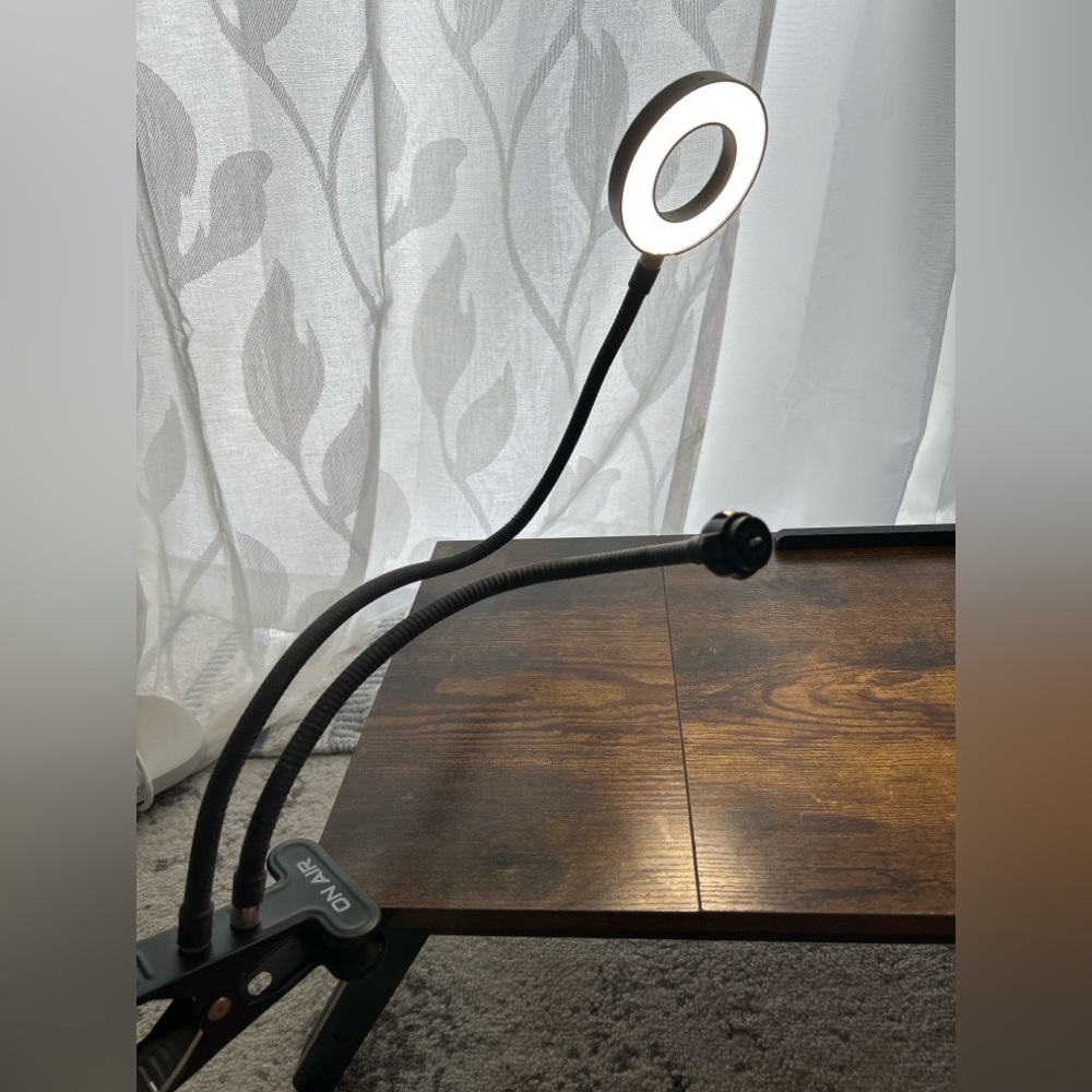 ON AIR Ring Light with Phone Mount and Table Clamp
